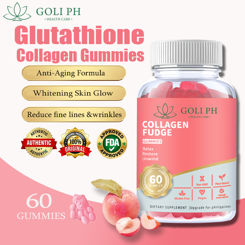 Original GOLI ph Glutathione Collagen Glow Gluta Gummies Anti-Aging ...