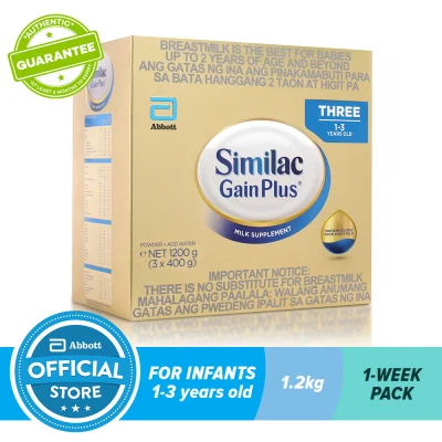Similac Gainplus HMO 1200g, For Kids 1-3 Years Old