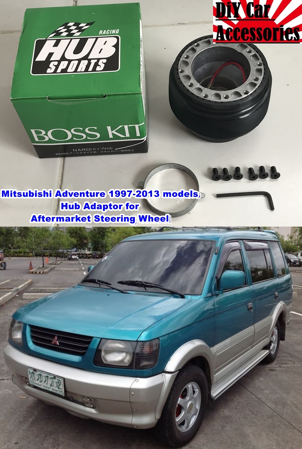 Bosskit Hub Adaptor for Mitsubishi Adventure (19972013 models) Lazada PH