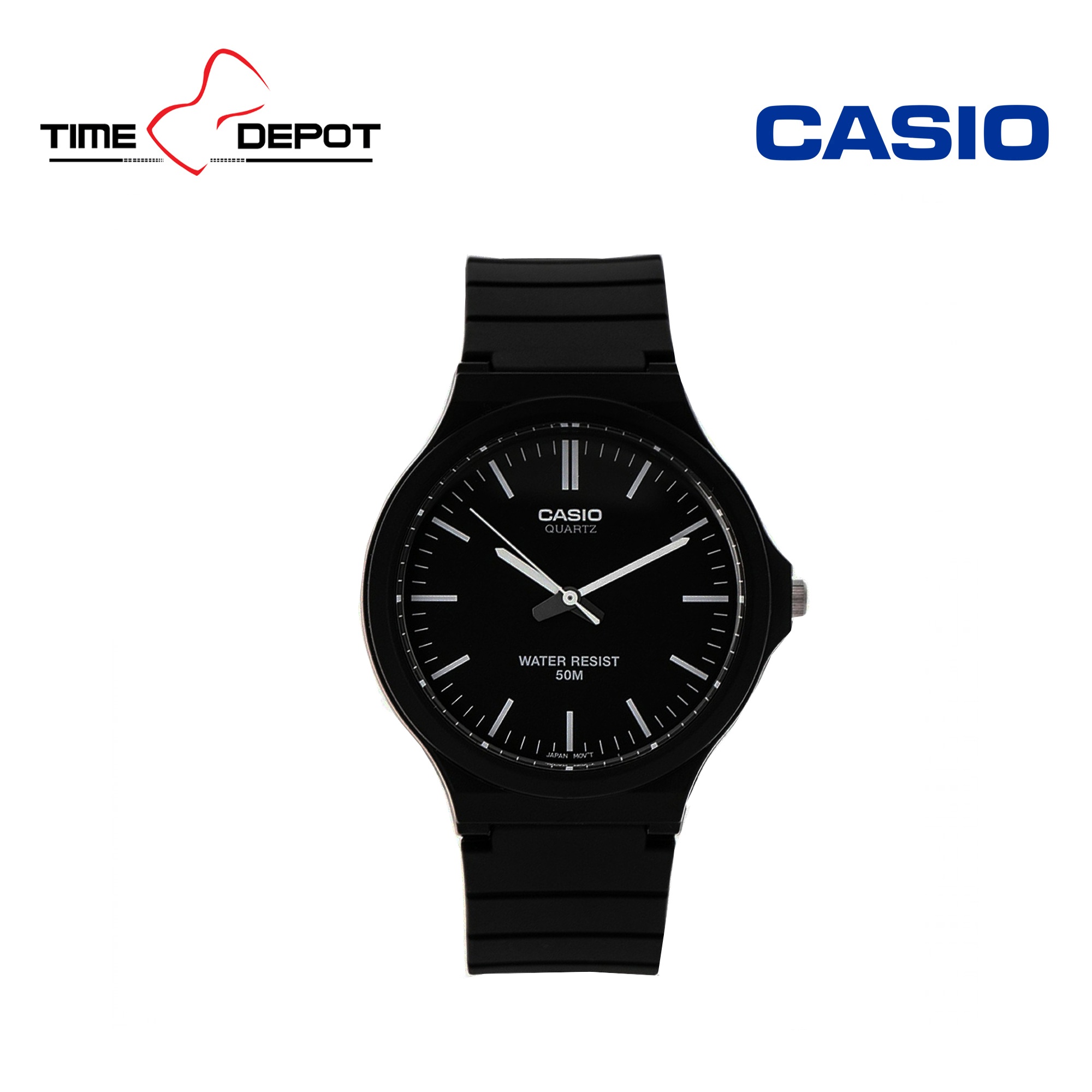 Casio MW-240-1EVDF Standard Analog Black Resin Strap Watch