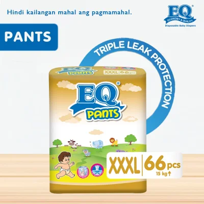EQ Pants Mega Pack XXXL (15kg up) - 66 pcs x 1 (66 pcs) - Diaper Pants
