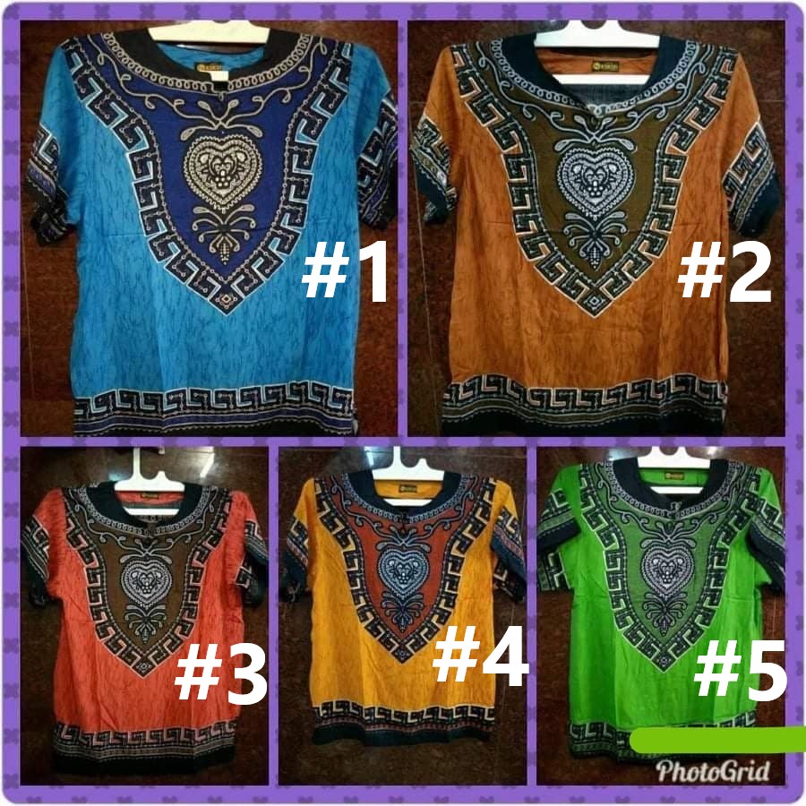 DASHIKI BOHEMIAN POLO Second design SMALL TO LARGE | Lazada PH