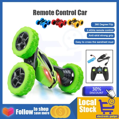 Climbing Rock Crawler Monster High Speed Road Monster Truck Remote Control Stunt Car Toy with Rechargeable battery 2.4G Radio 3.7V 400mAh Toy Car Dual Sided Rotation remote control car crawler car toys