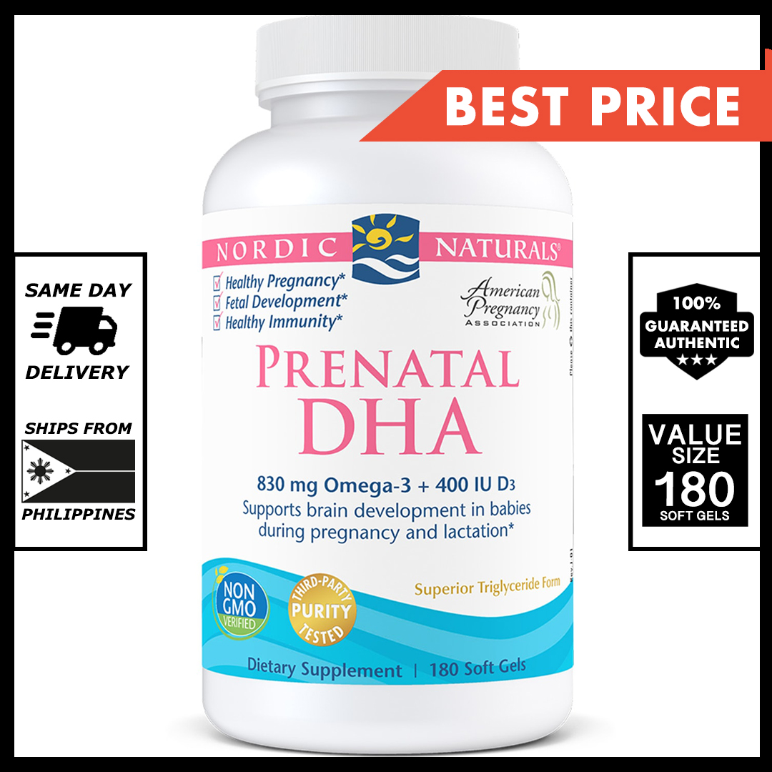 Nordic Naturals Prenatal DHA, Omega 3 & Vitamin D3 + EPA with Fish Oil