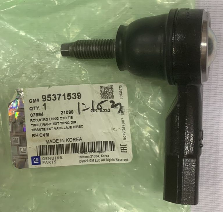 GM Tie Rod End RIGHT for Chevrolet Spark 1.4L 20162020 PN