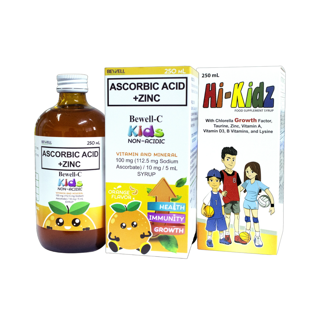 Bewell C Kids and Hi Kidz Bundle 250ml Pampatangkad at Pampataba ...