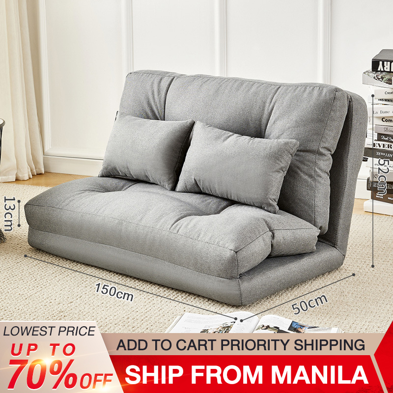 BAIERDI Nordic folding sofa office nap bed sofa bed single bed nap bed