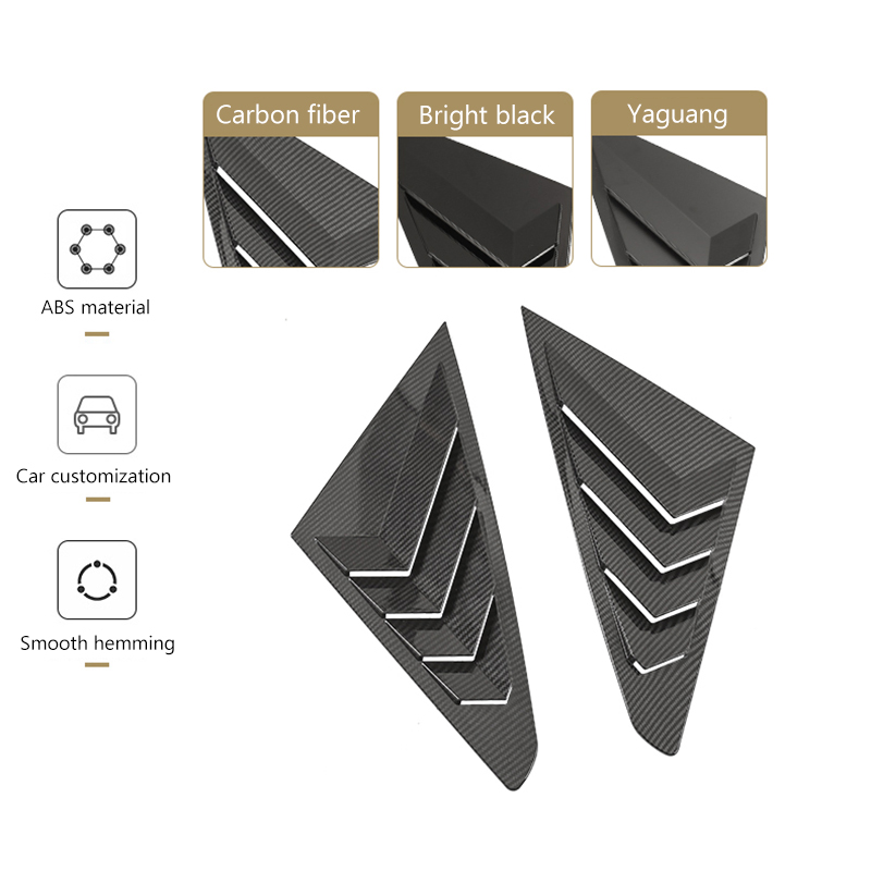 Rear Side Window Louvers, Scoop Louvers Cover Blinds for MG 5 MG5 2021 ...