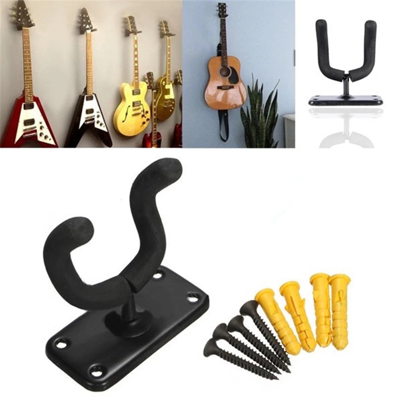 RIXTON Guitar Hanger Hook Holder Non-slip Wall Mount Stand Rack