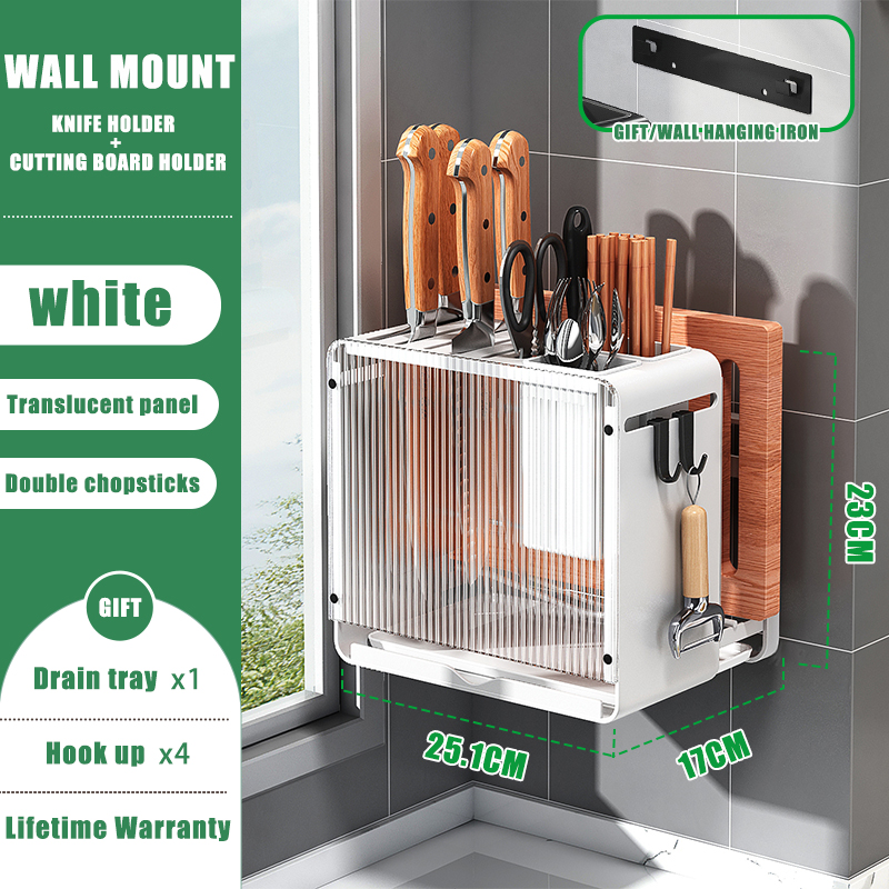 Wallhanging Kitchen Organizer Rack Multifunctional