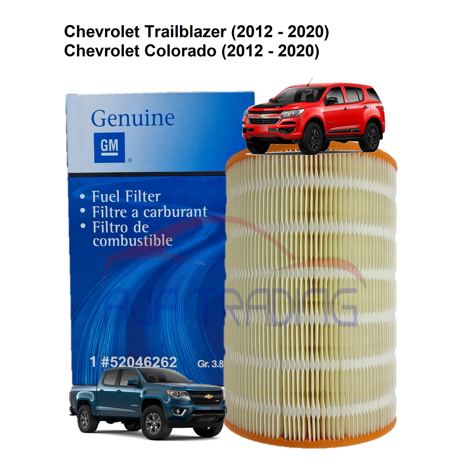 Air Filter for Chevrolet Trailblazer (2012 - 2020), Chevrolet Colorado ...