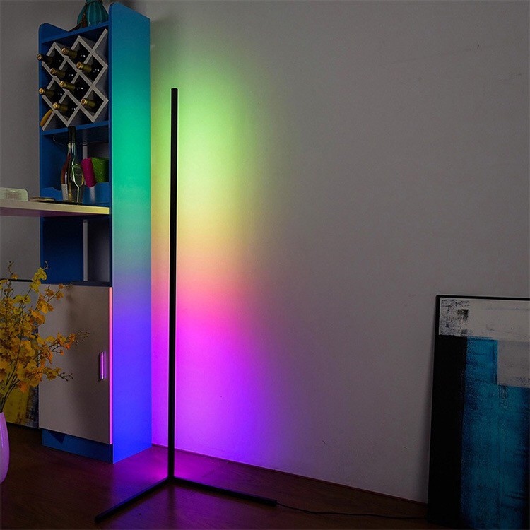 TIMI MultiColor Nordic RGB Corner Floor Lamp MultiColor Selector Nano ...