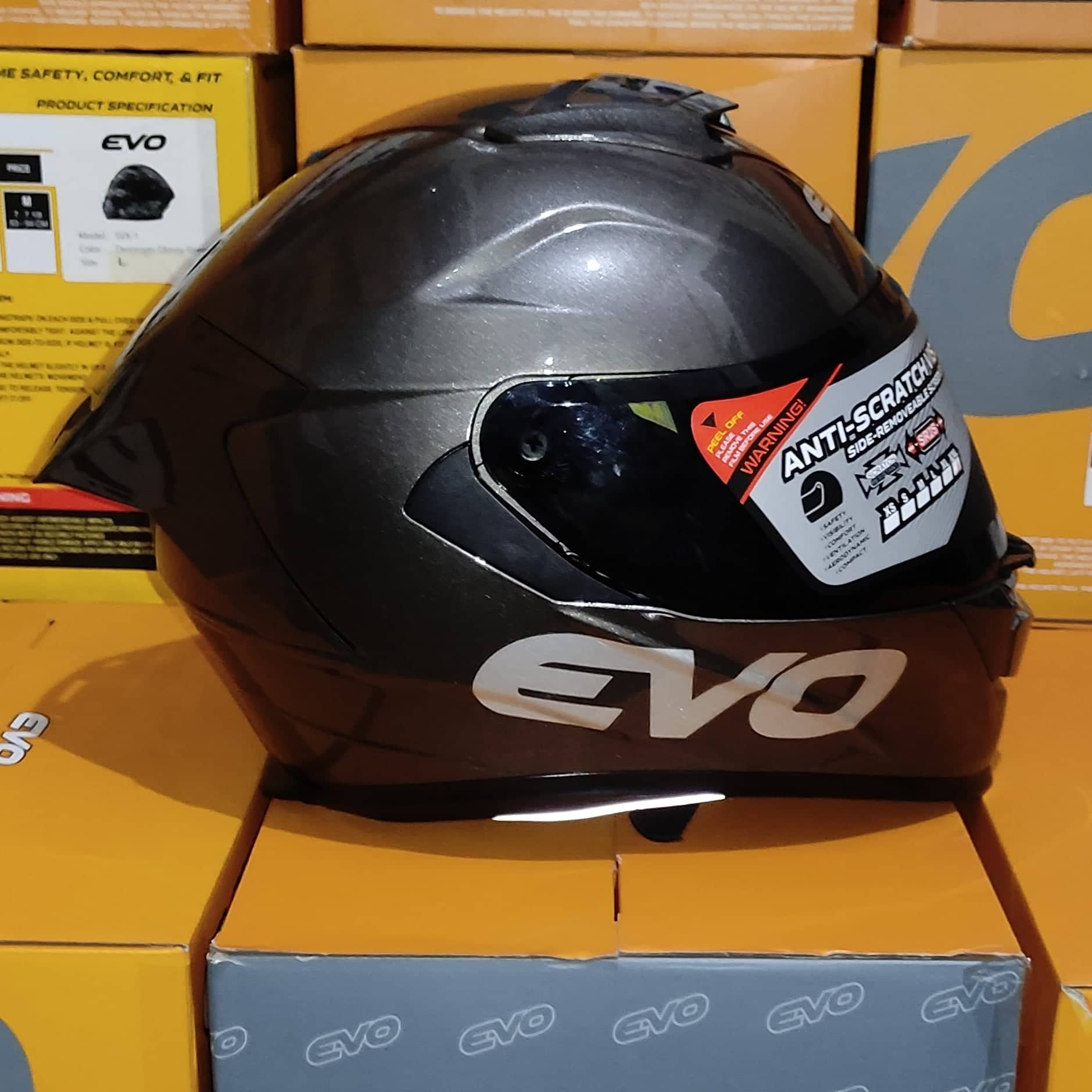 Evo Gt Pro Glossy Titanium Size Xl Xxl Lazada Ph