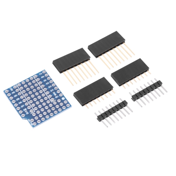 Protoboard Shield For Wemos D1 Mini Double Sided Perf Board Compatible