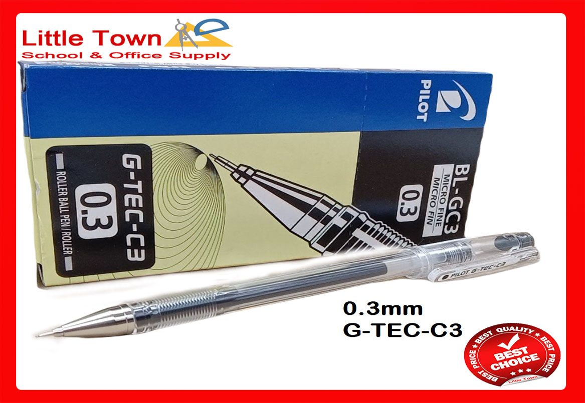 Pilot Roller Ball Pen GTech C3 0.3 Black / GTech 0.4 Black Lazada PH