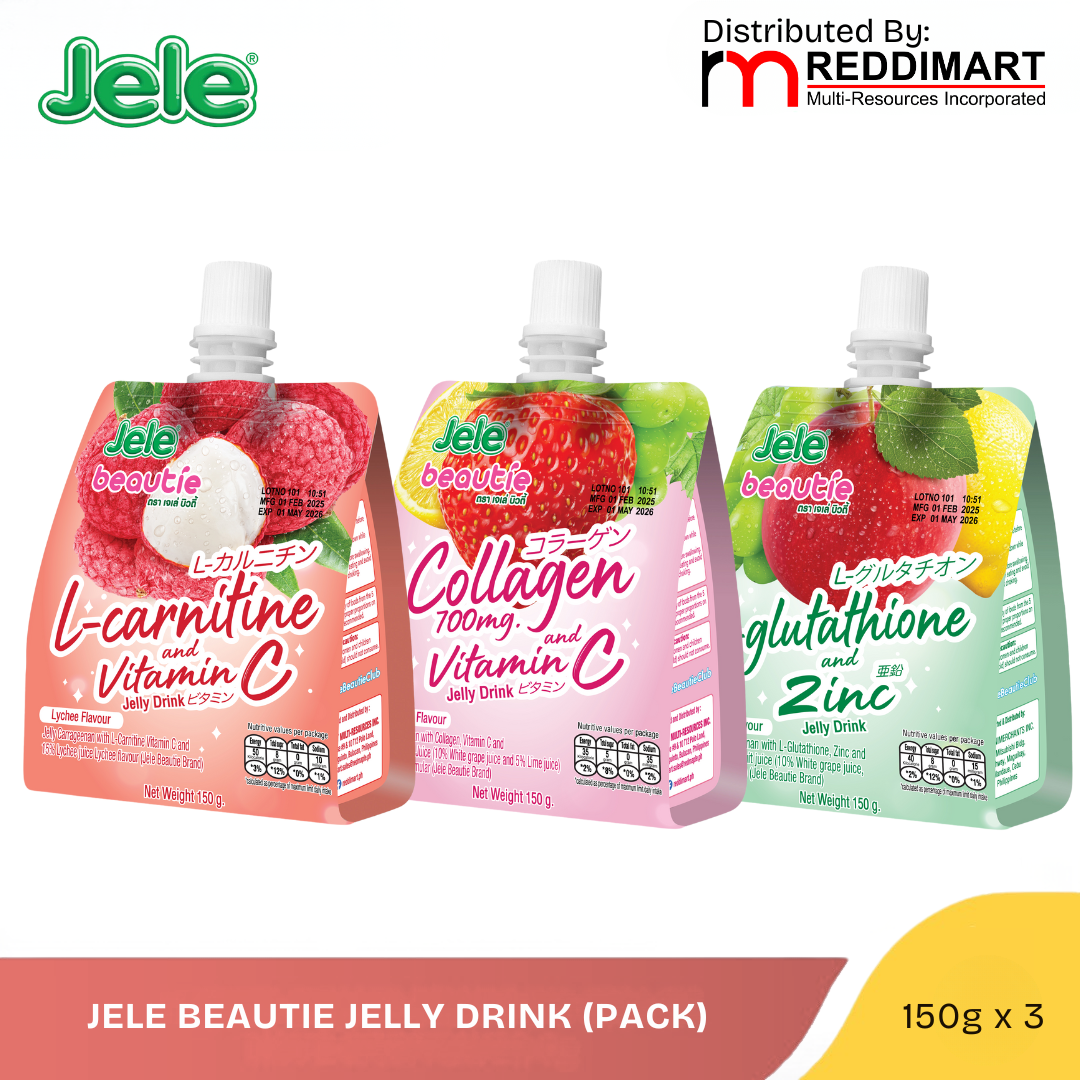 jelly drink with glutathione Jele Beautie 150g x 3 (Same Flavor) Size:15 oz Main Ingredients Effect of Gln on No PayPal