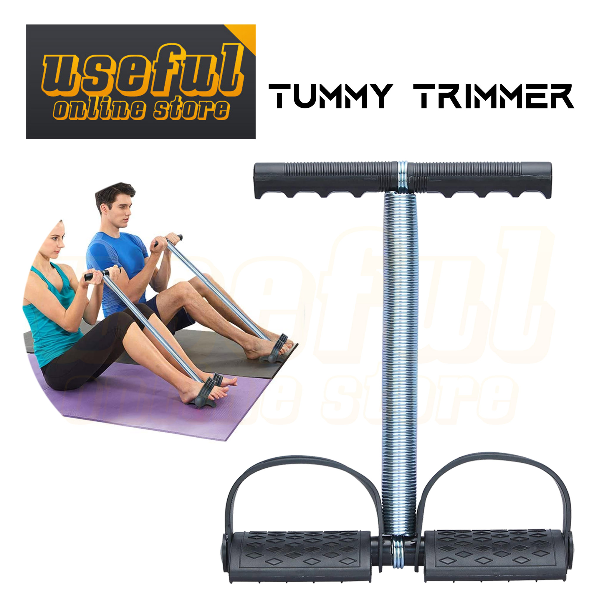 Useful Tummy Trimmer Indoor Outdoors Exercise & Fitness Equipment Core &  Abdominal Trainer Elastic Sit Up Pull Rope Spring Tension Foot Pedal  Abdomen Leg Exerciser Tummy Trimmer Equipment Bodybuilding Home Gym Arm