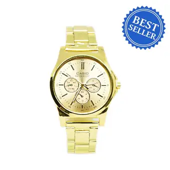 casio all gold watch