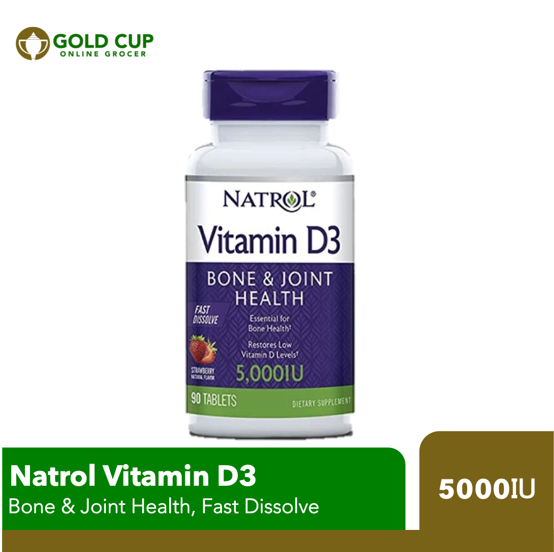Natrol Vitamin D3 5000IU Fast Dissolve 90 Tablets Lazada PH