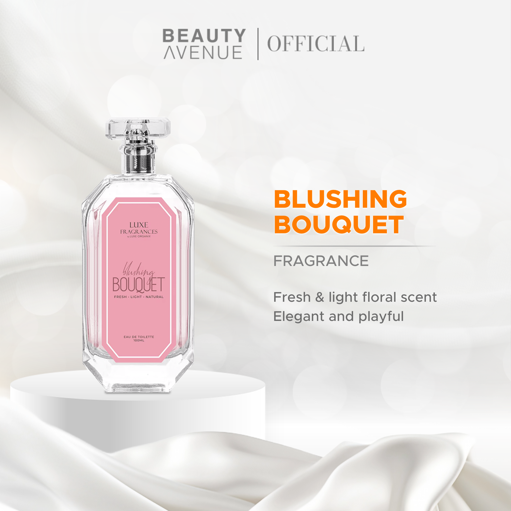 Luxe organix Blushing Bouquet 100ml Luxe Organix Luxe Fragrances Blushing Bouquet Eau De Toilette