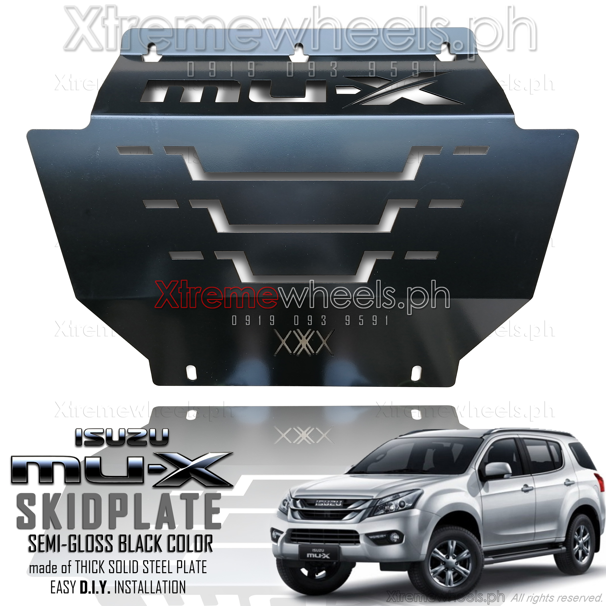 Isuzu Mux 20142021 New design color black Thailand Made Hard steel