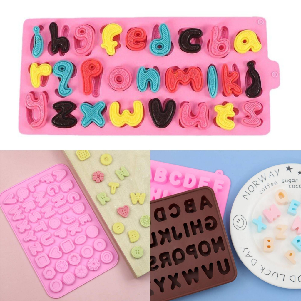 Alphabet Wording Number Capital Letters Letter Silicone Mold Soap Happy  Birthday Cake Chocolate Fondant Sugarcraft Gumpaste Baking Tools Polymer  Clay Jelly Decoration | Lazada