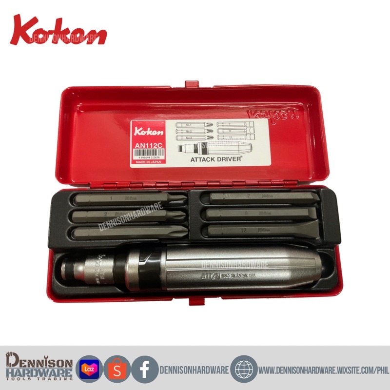 Koken AN112C 1/2 drive impact driver with long bits Lazada PH