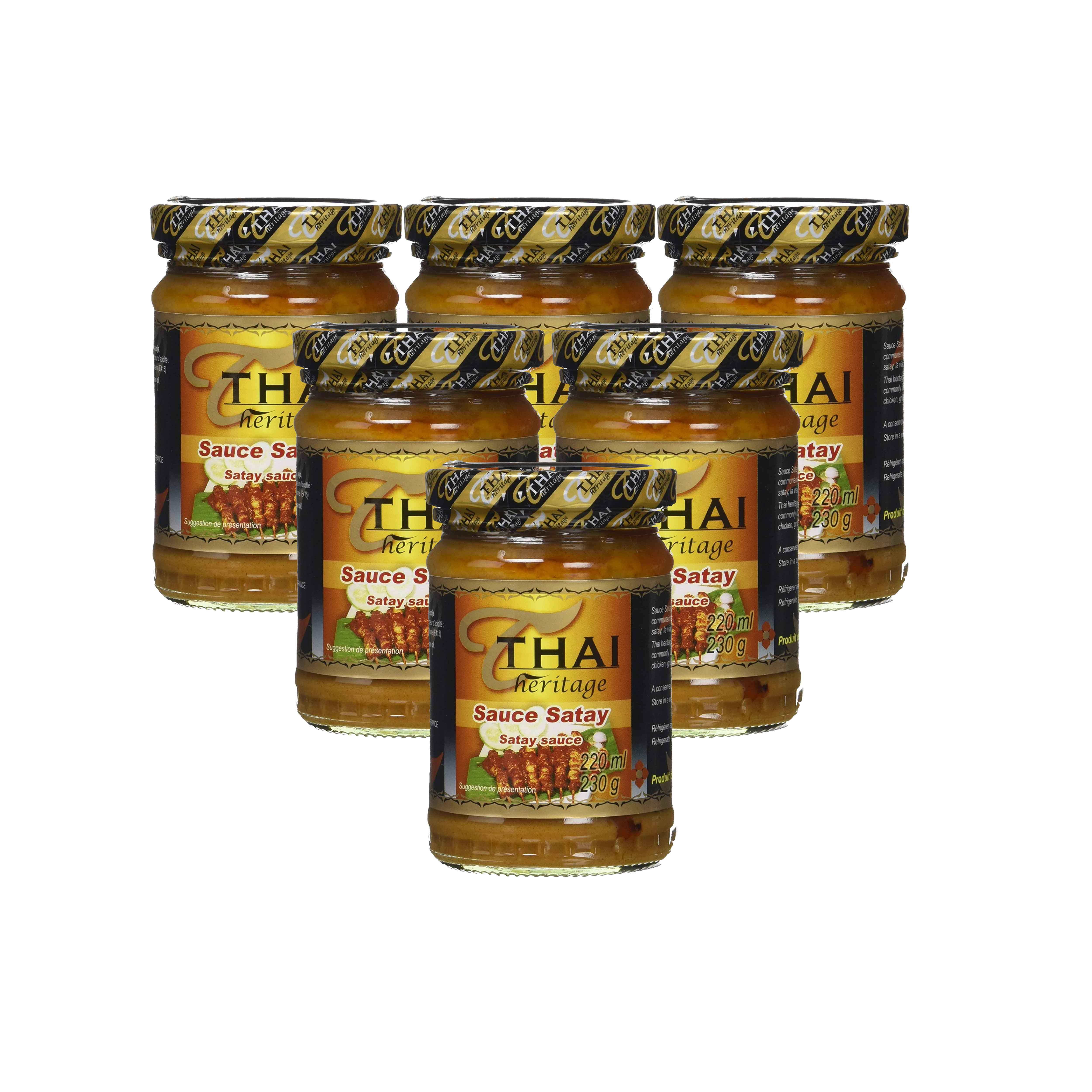 Thai Heritage Satay Sauce 6 bottles (230g per bottle) Lazada PH