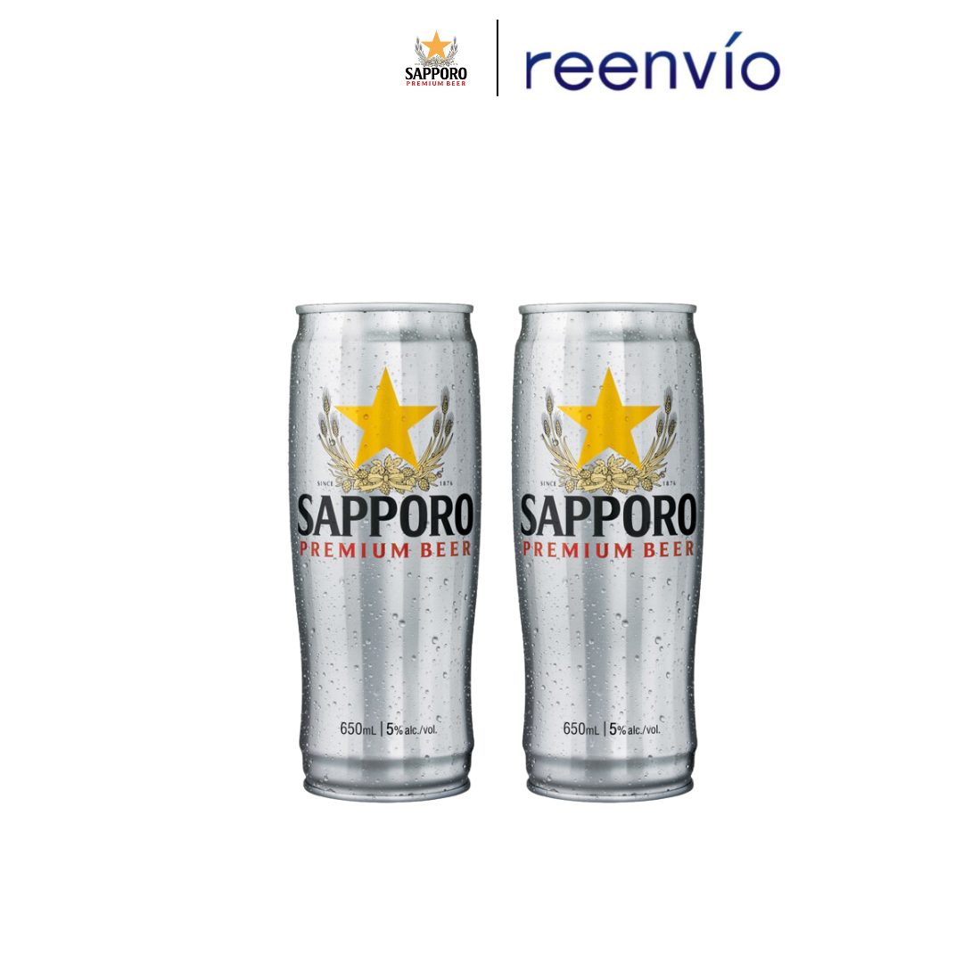Sapporo Premium Japanese Beer Can 650ml Bundle of 2 Lazada PH