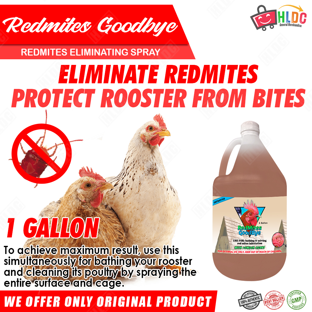 Redmites Goodbye Spray 1 Gallon Natural Redmites Killer ( Pamatay Kuto