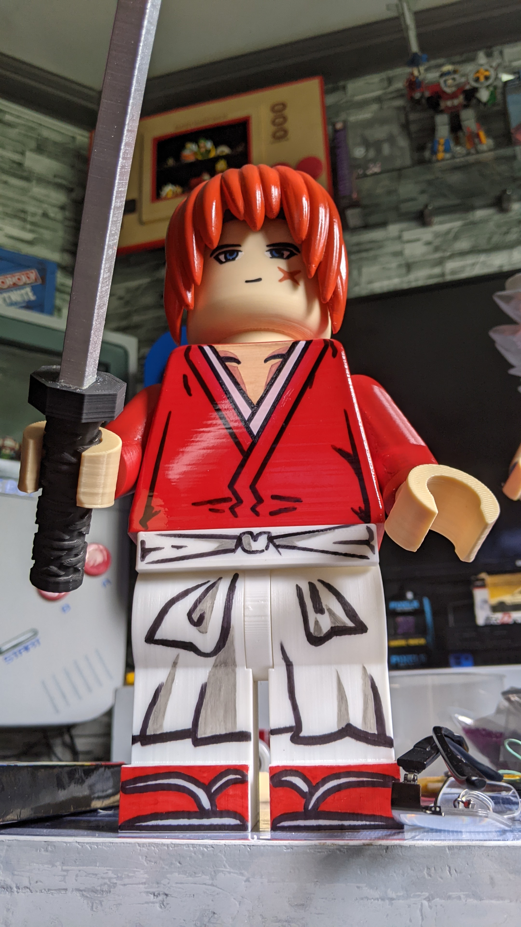 3d print Samurai X Himura Kenshin 12 inch lego figure Lazada PH