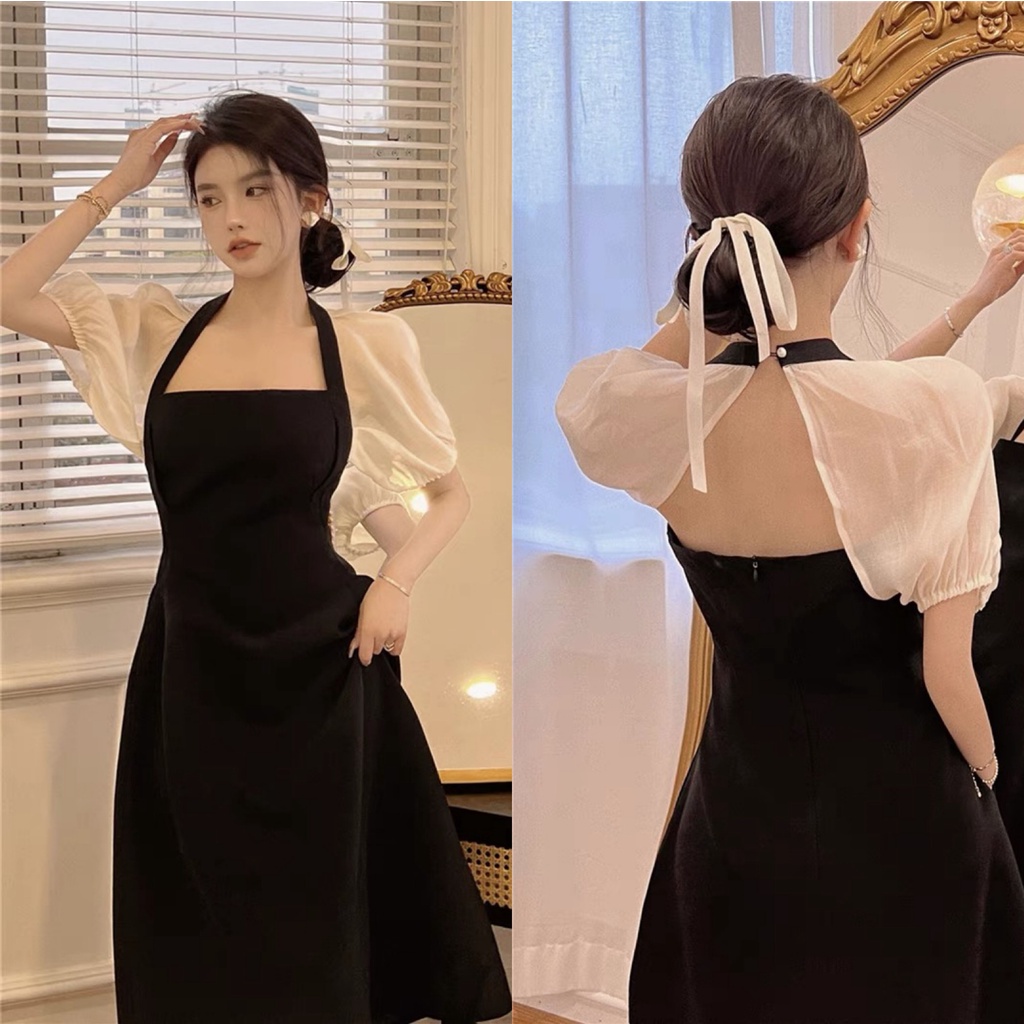 korean #koreanfashion #aesthetic #fashion #black #gothic | Pleated mini  dress, Black dress, Pretty dresses