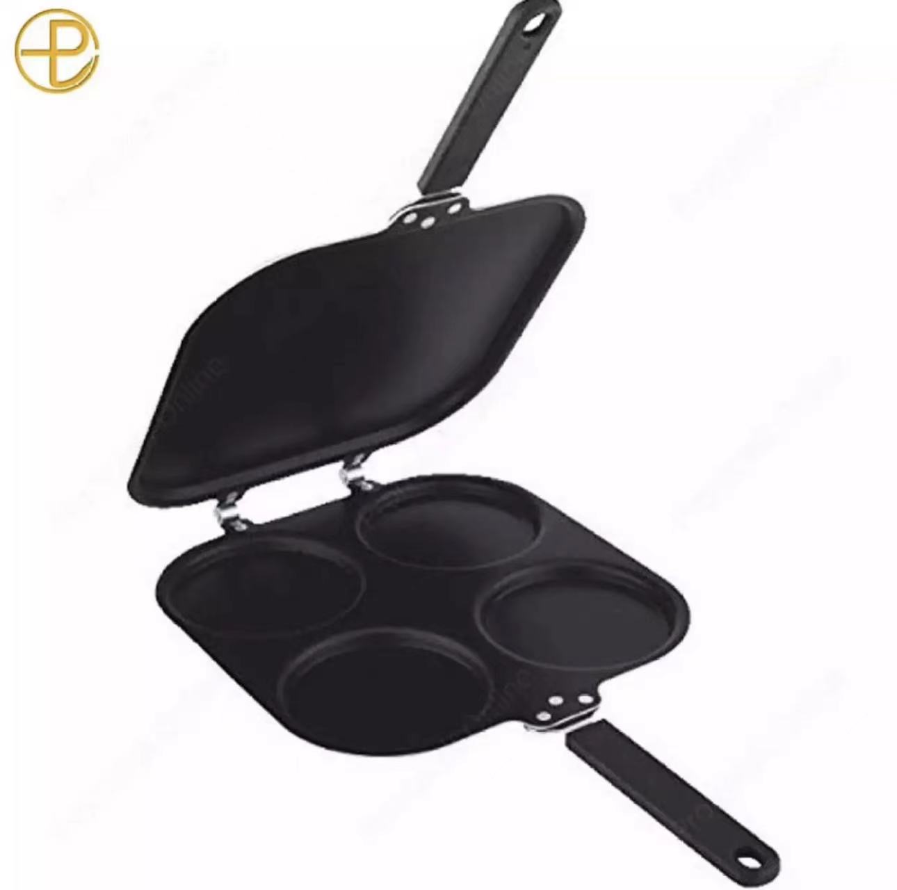 FourHole Omelet Pan For Eggs Ham Pan Cake Maker Frying Pans No Oil