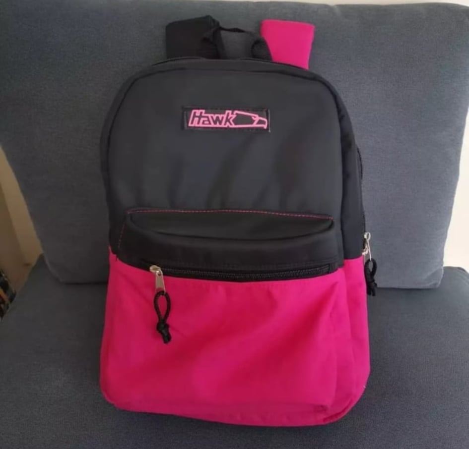 hawk bag black and pink