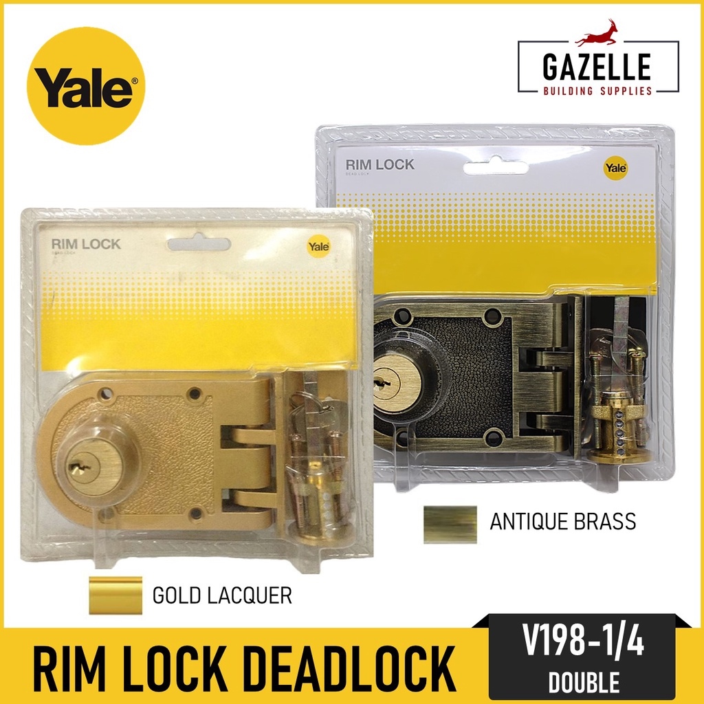 Yale Rim Lock Deadlock Dead Bolt Single/Double Cylinder Night Latch