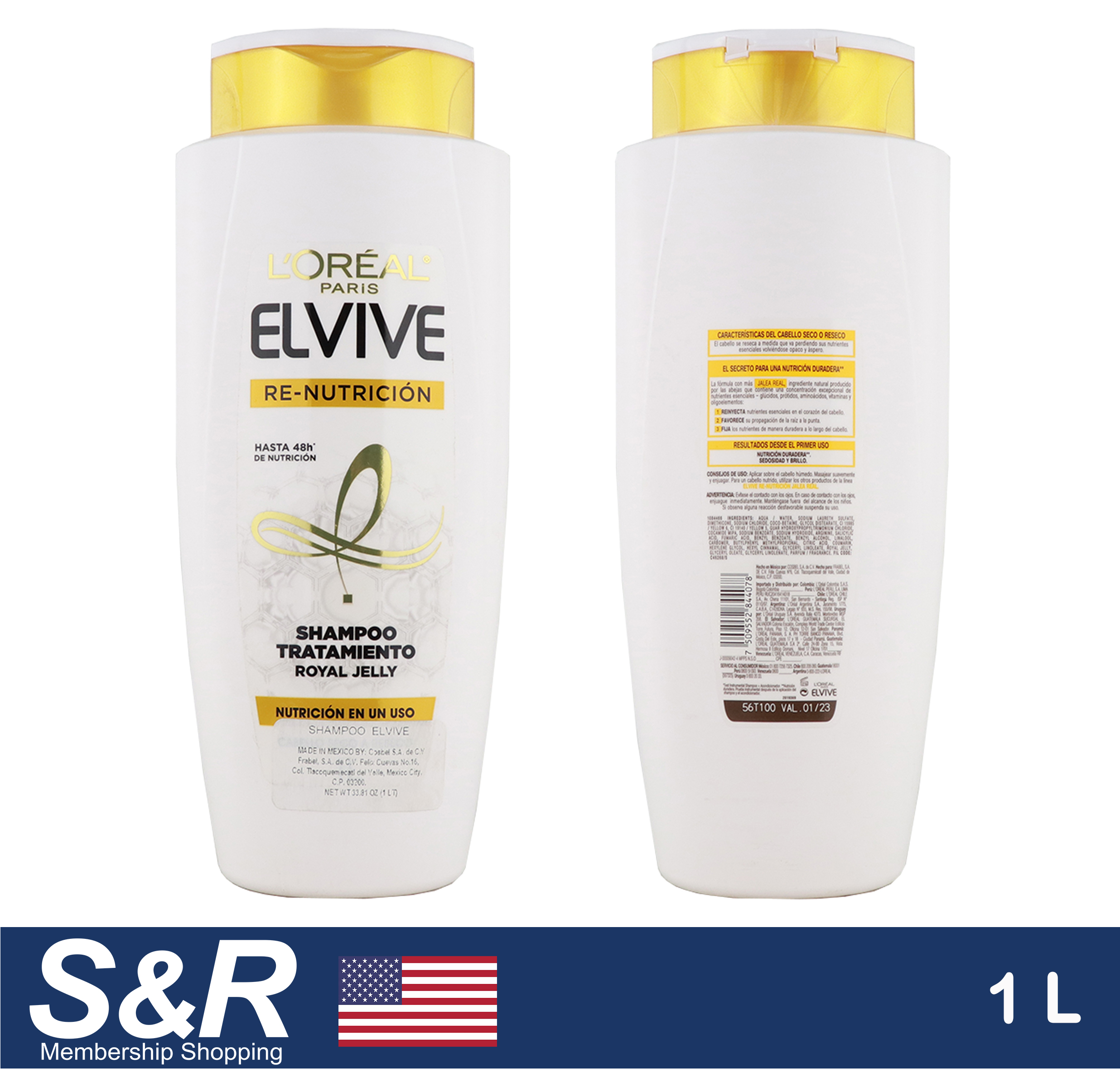 LOral Paris Elvive ReNutrition Shampoo w/ Royal Jelly 1L review and price