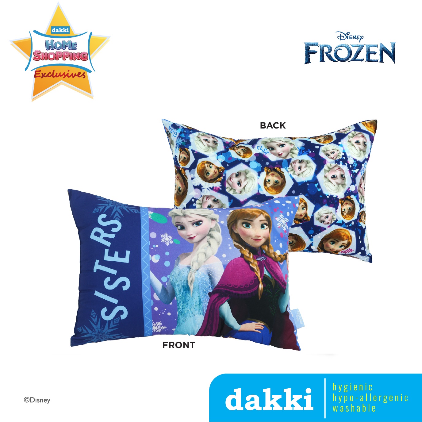 dToons 14"x20" Frozen Sisters Junior Pillow Lazada PH
