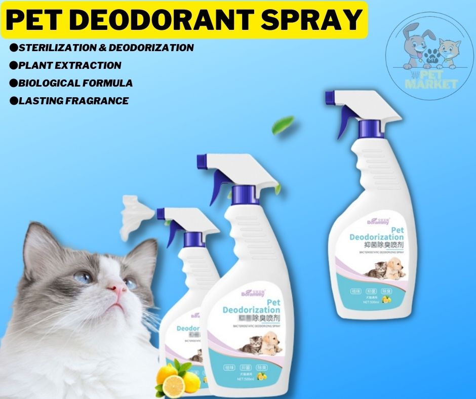 500ML Pet Deodorant Spray Biological Enzyme Spray Deodorizing for Cats ...