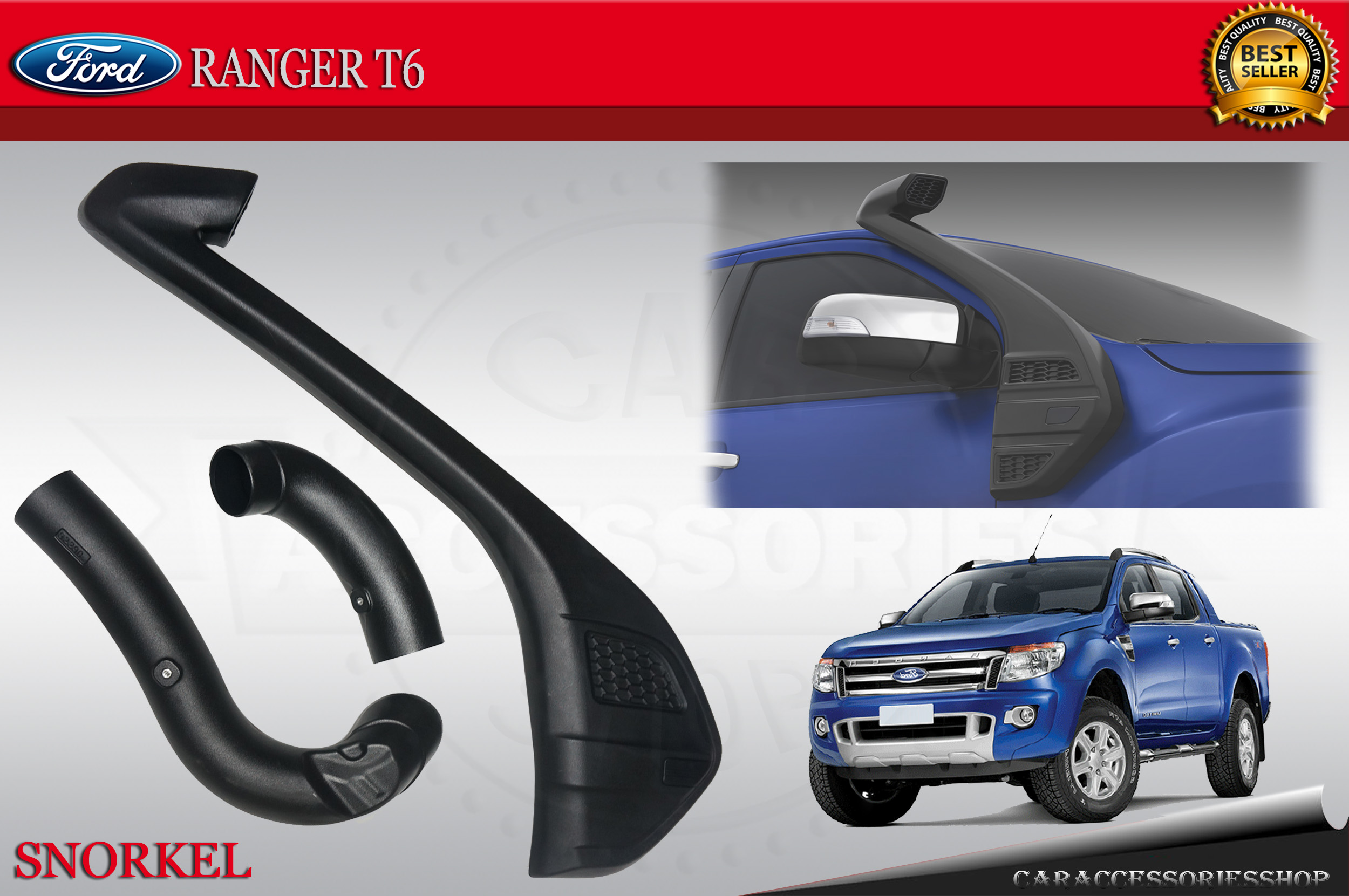 FORD RANGER T6 2012 2015 SNORKEL KIT / OFF ROAD SNORKEL / AIR RAM