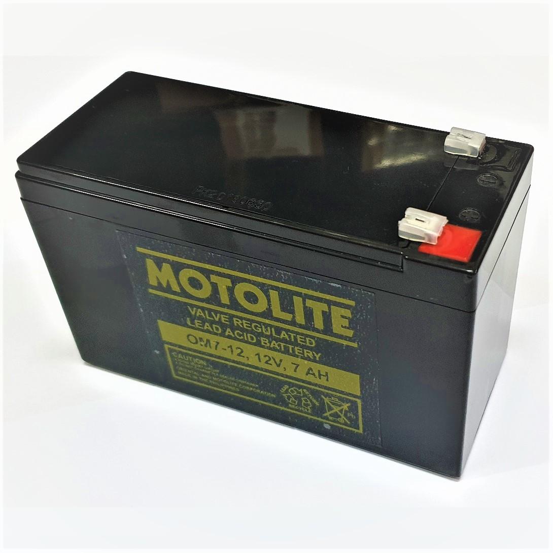 UPS Battery 12V 7.2Ah 20hr OM712 12 Volts 7.2 Ampere Motolite 12V 7Ah