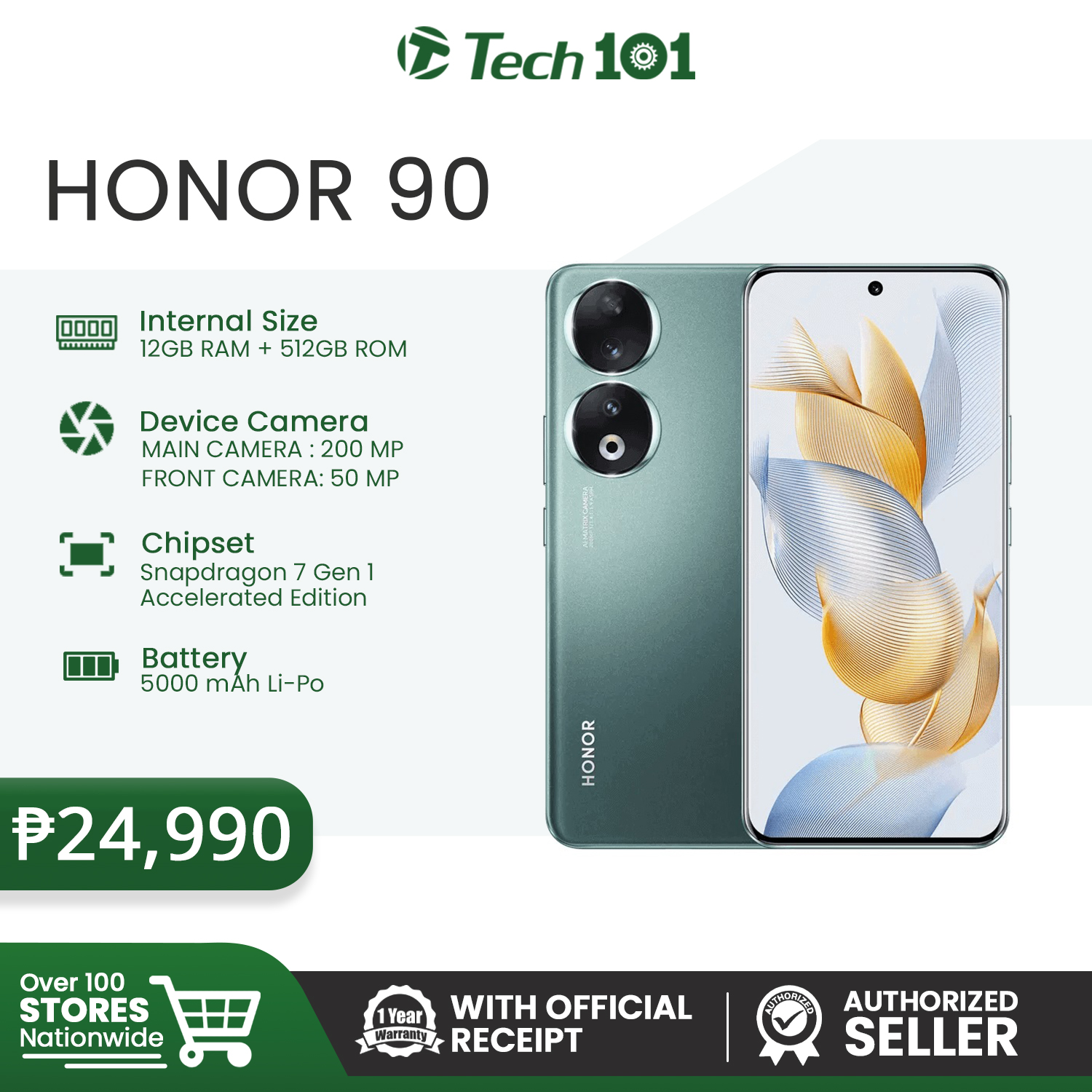 Honor 90 5G (12G+512G) - With Official Receipt With Warranty - Authorized  Seller