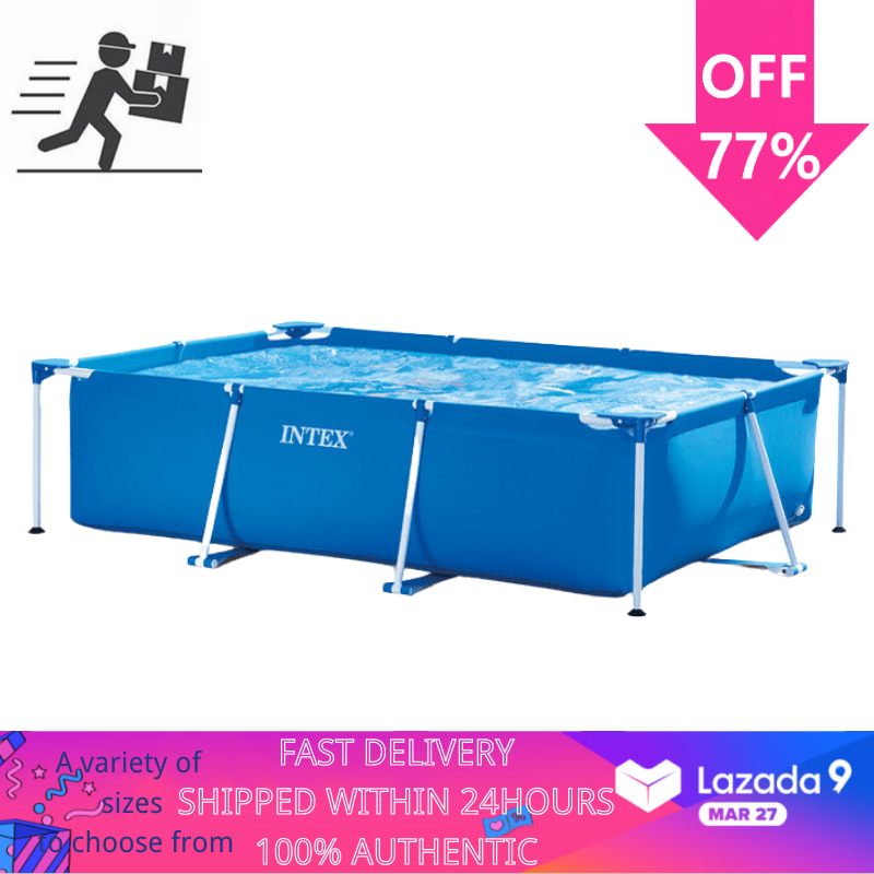 INTEXSteel Frame Swimming Pool28272 Swimming Pool Adult Swimming Pool