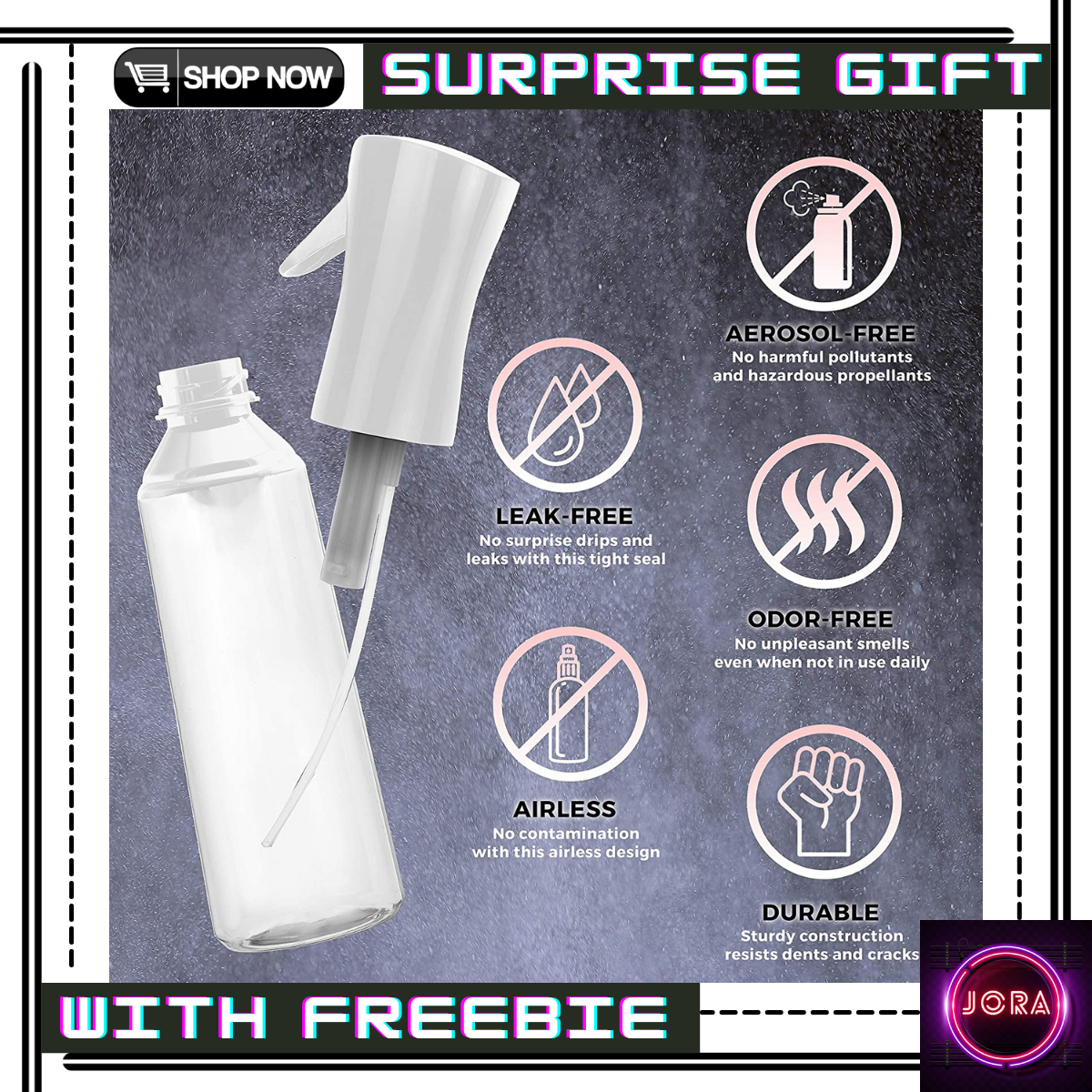 JORA l ORIGINAL continuous mist spray bottle / 300ml continous spray