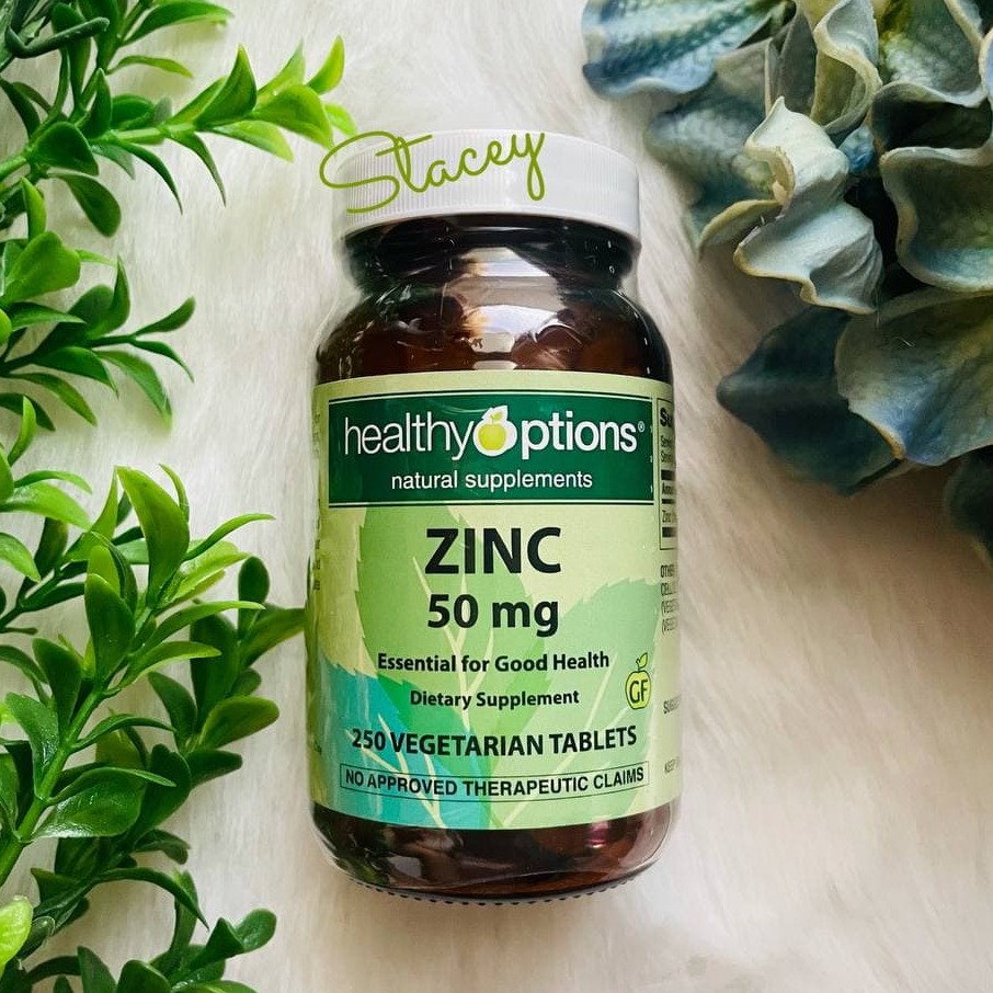 Healthy Options Zinc 50mg, Zinc Picolinate 30mg, Chelated Zinc 30mg ...