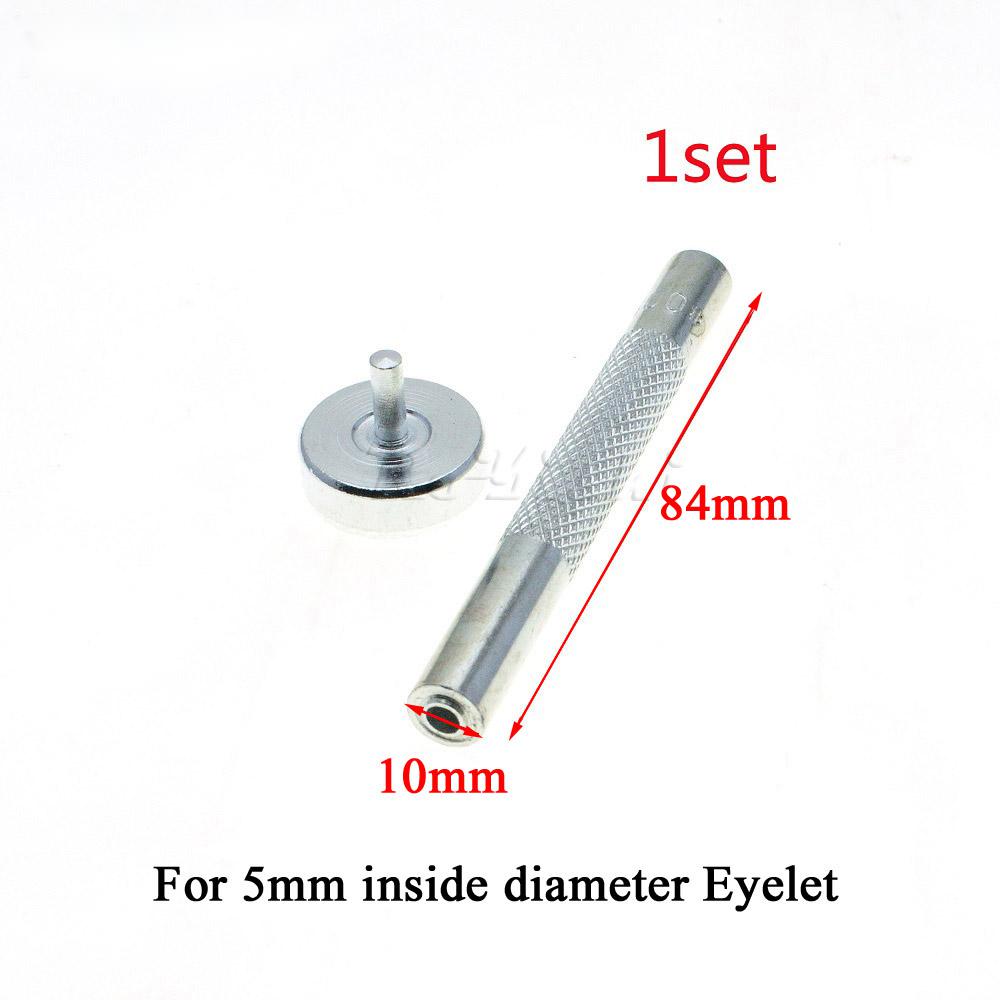 Eyelets Tool 1Set Silver metal eyelets 5mm 8mm 10mm with hole punch