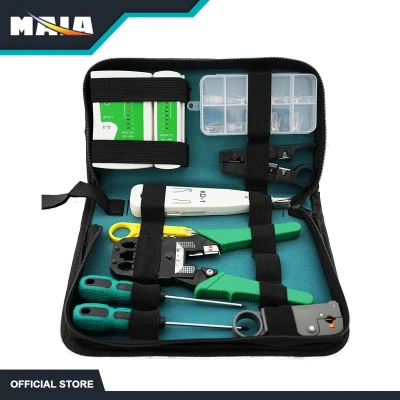 MAIA Network Cable Repair and Maintenance Tool Kit Rj45 Test Crimping Wire