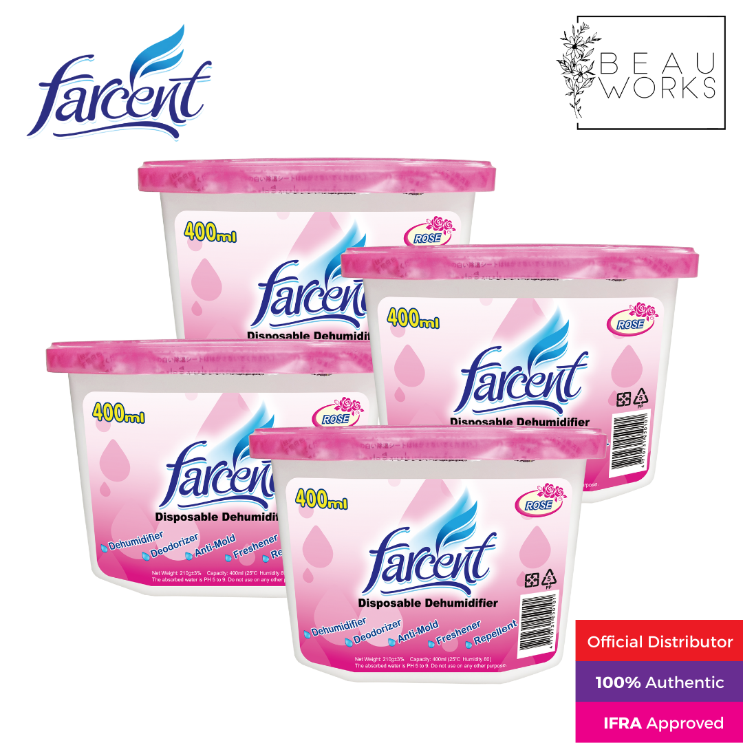 Farcent Disposable Dehumidifier Rose Set of 4 (400ml each) Lazada PH