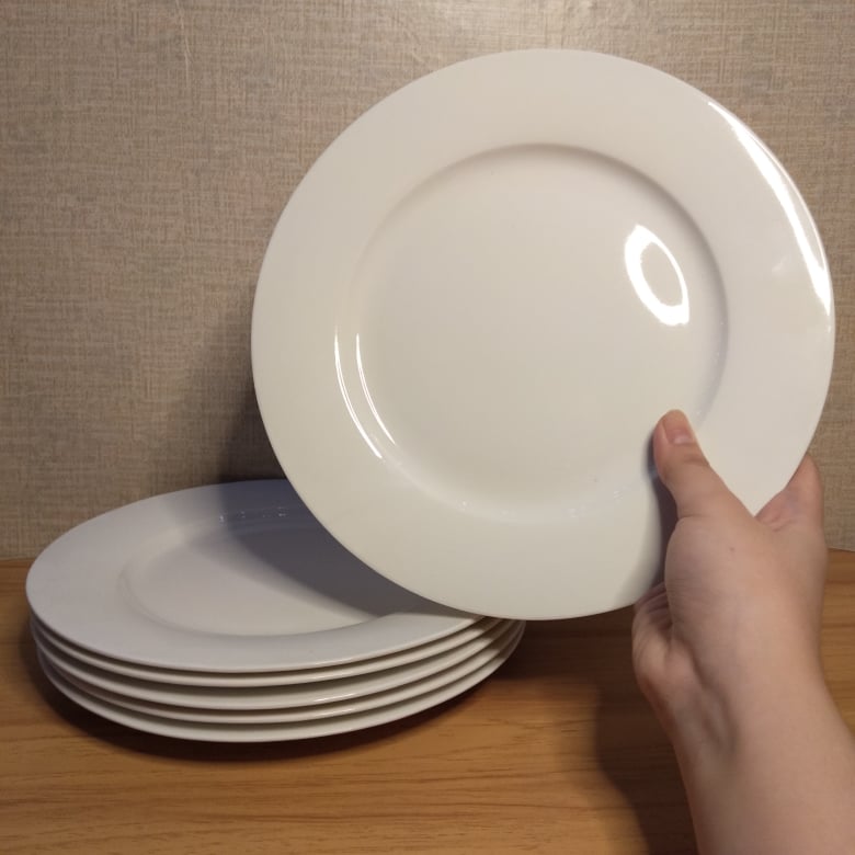 Set for 6 Pieces 9' inches Plate / Porcelain / Microwavable Lazada PH