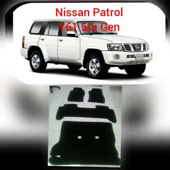 Nissan Patrol Y61 5th Gen Nomad Rubber Car Mat With Piping Nissan