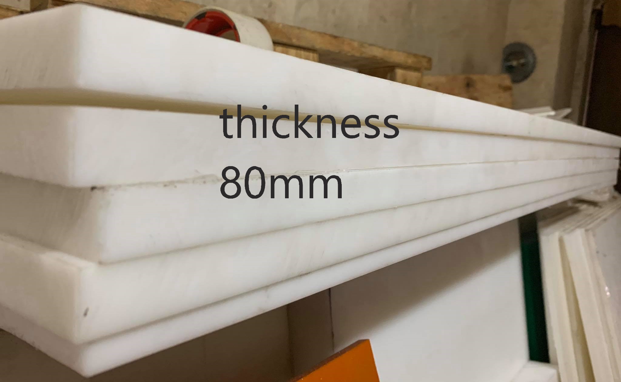 Moonston Acetal Sheets Engineering Plastic per square feet white